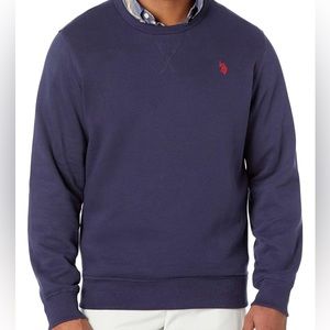 U.S. POLO ASSN. Long Sleeve Popover Crew Neck Fleece size Large Tall